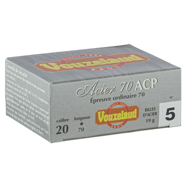Cartouches Vouzelaud Acier 70 ACP - Cal. 20/70 — vue 6