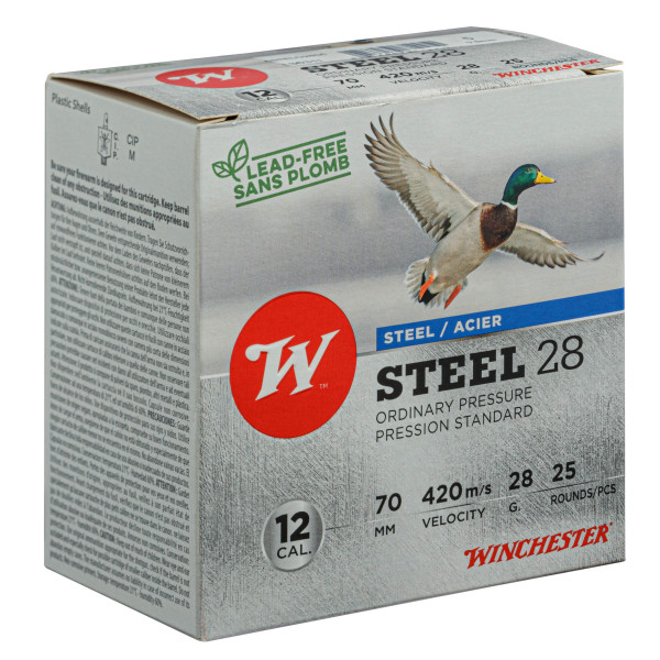 Cartouches de chasse Winchester 12/70 28g Acier numéro 5 Pressions Standard — vue 3