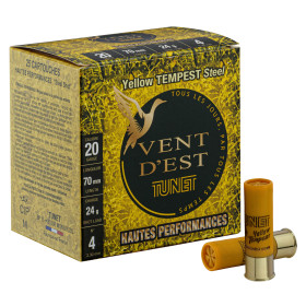 Cartouches TUNET Yellow TEMPEST 24g acier 20/70 Hautes Performances — vue 2