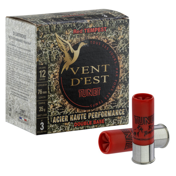 Cartouches TUNET Red Tempest 35g acier 12/76 Hautes Performances — vue 3