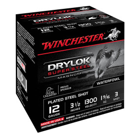 Cartouches Winchester Drylock Acier nickelé - Cal. 12/76 & 12/70 Hautes Performances