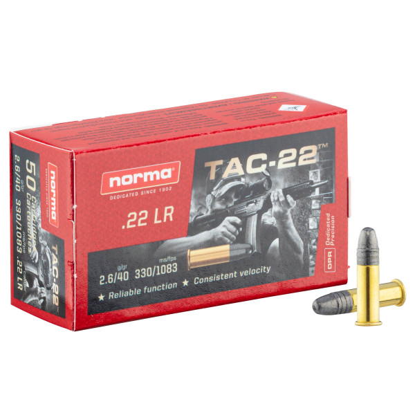Cartouches .22 LR Norma TAC-22 — vue 11