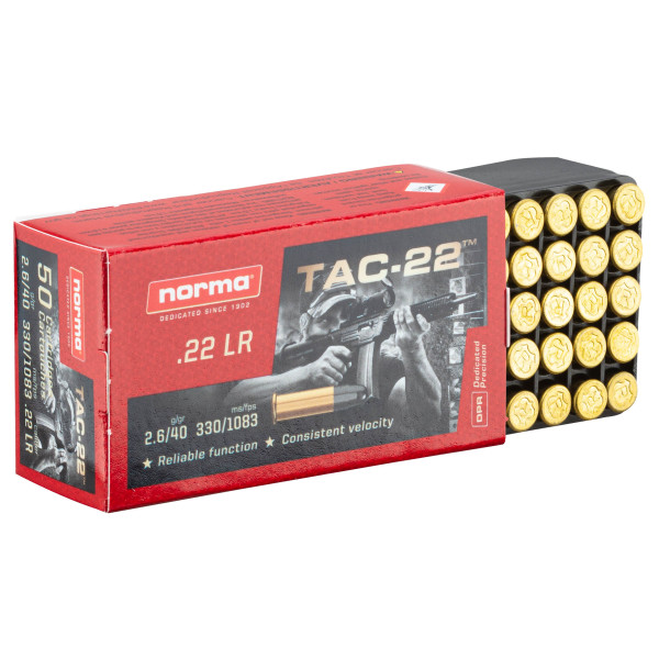 Cartouches .22 LR Norma TAC-22 — vue 13