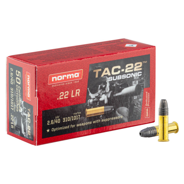Cartouches .22 LR Norma Subsonique — vue 2