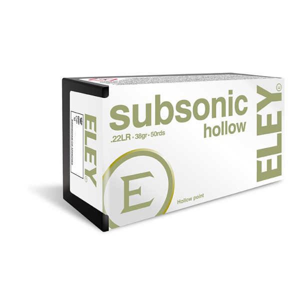 Cartouches Eley Subsonic Hollow point cal .22 LR — vue 4