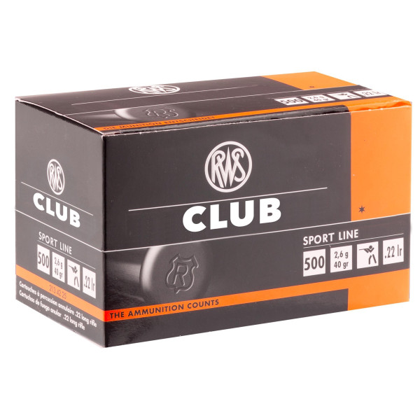Cartouches .22 LR RWS Club — vue 3