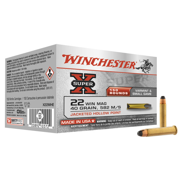 Munitions Super-X creuse cal. 22 Win Magnum — vue 3