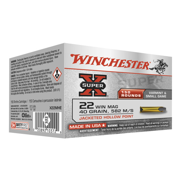 Munitions Super-X creuse cal. 22 Win Magnum — vue 4