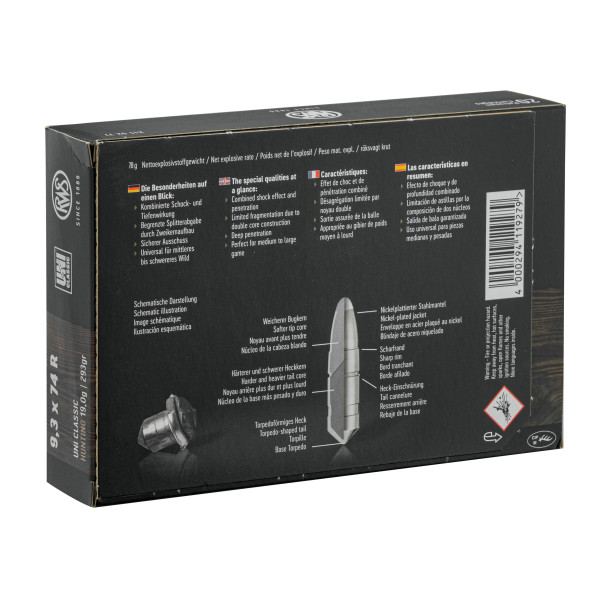 RWS 9.3x74 R UNI Classic 293 gr / 19 g — vue 2