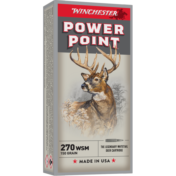 Winchester Power Point .270 WSM 150 gr / 9.7 g — vue 2