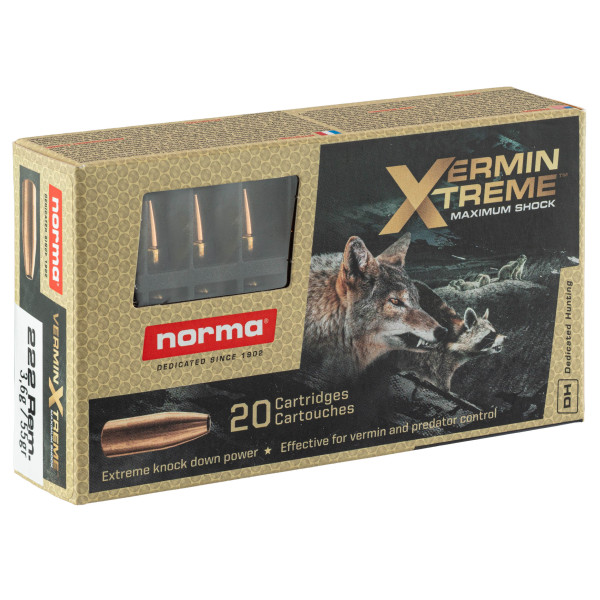 Norma .222 Remington VermintExtreme 55 grains / 3,6 g — vue 6