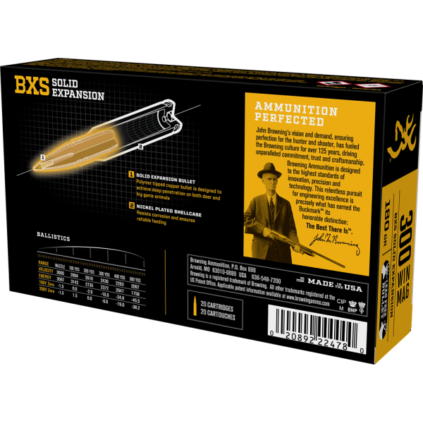 Browning .300 Win. Mag BXS 180 grains / 11,7 g — vue 3