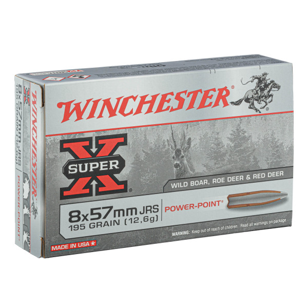 20 cartouches WINCHESTER SUPER X 8x57 JRS 195 gr / 12,6 g POWER POINT — vue 4