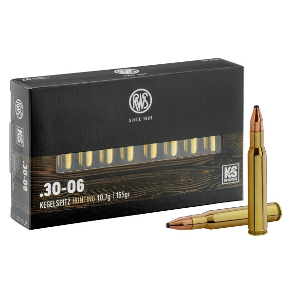 RWS 30-06 Springfield Pointe conique KS 165 gr / 10.7 g — vue 6