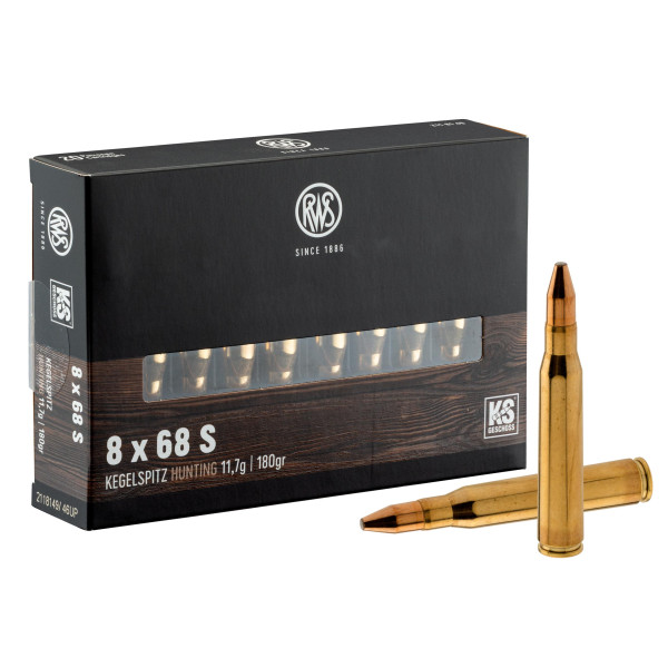 RWS 8x68 S Pointe conique KS 180 gr / 11.7 g — vue 3