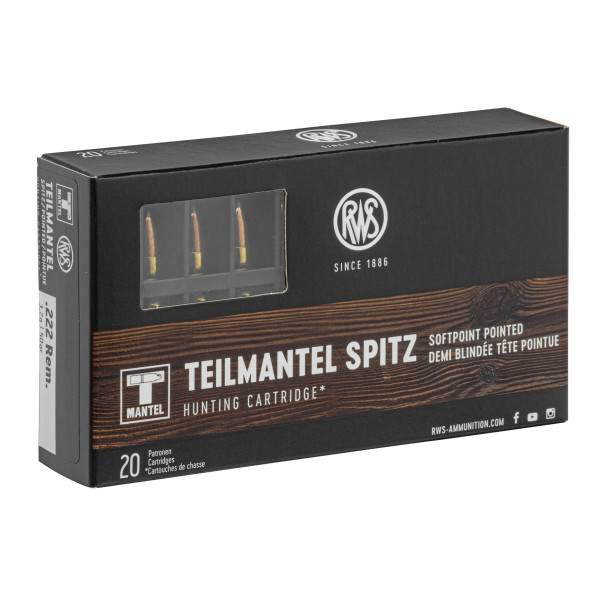 RWS .222 Remington T-Mantel 50 gr / 3.2 g — vue 7