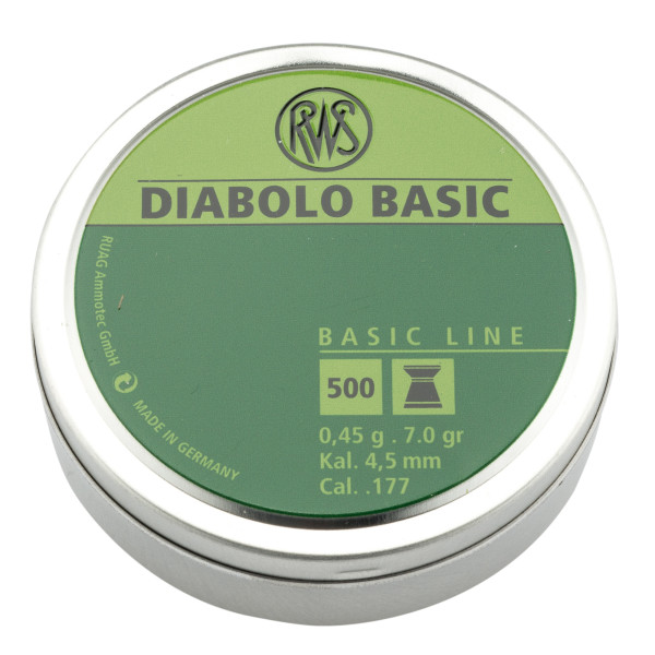 Boîte de 500 plombs diabolos basic plats cal. 4,5 mm — vue 3