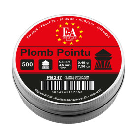 Plombs Europ-Arm à tête pointue cal. 4,5 mm — vue 2